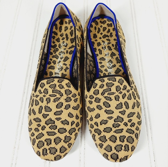 Rothy's Shoes - Rothy's Cheetah Print Knit Upper Ballet Comfy Loafer Slip On Flats B616